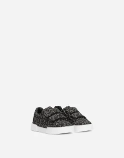 Coated jacquard Portofino sneakers