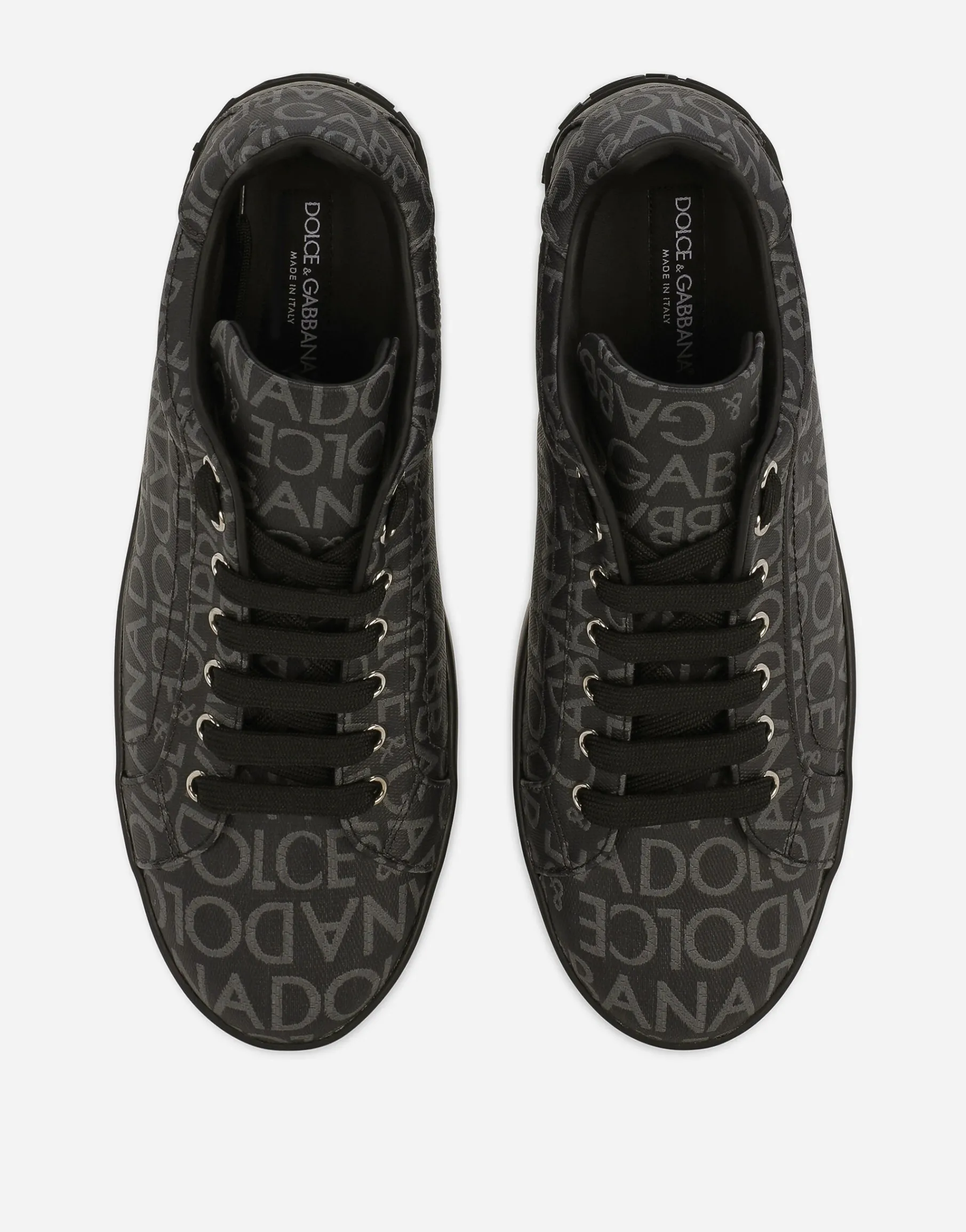 Coated jacquard Portofino sneakers