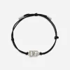 Cord bracelet with small DG logo
