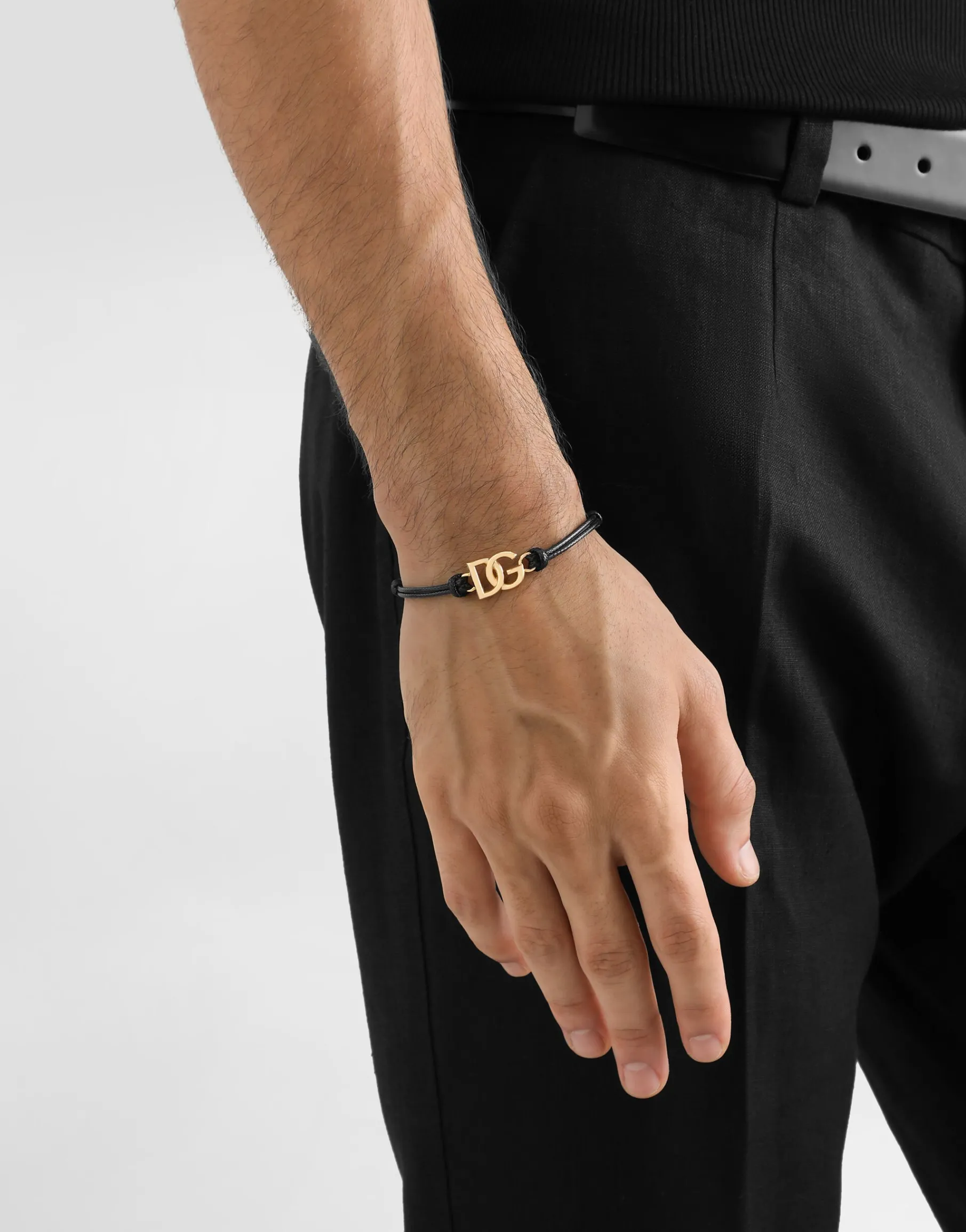Cord bracelet with small DG logo