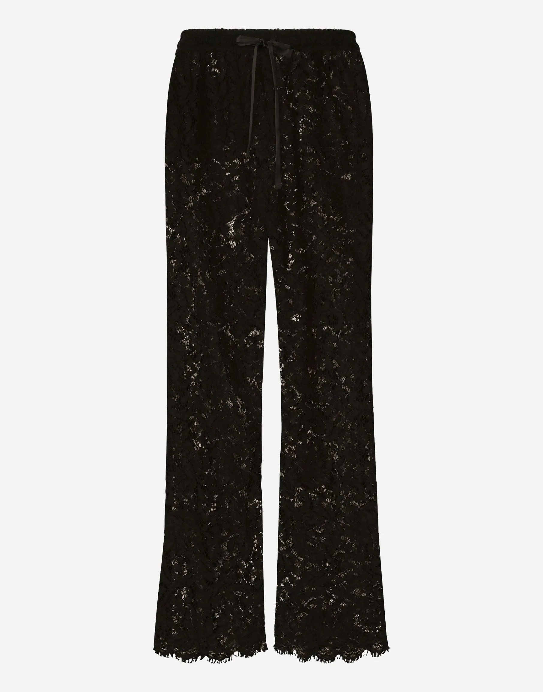 Cordonetto lace jogging pants