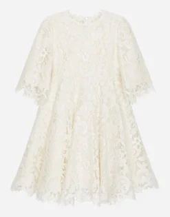 Cordonetto lace midi dress