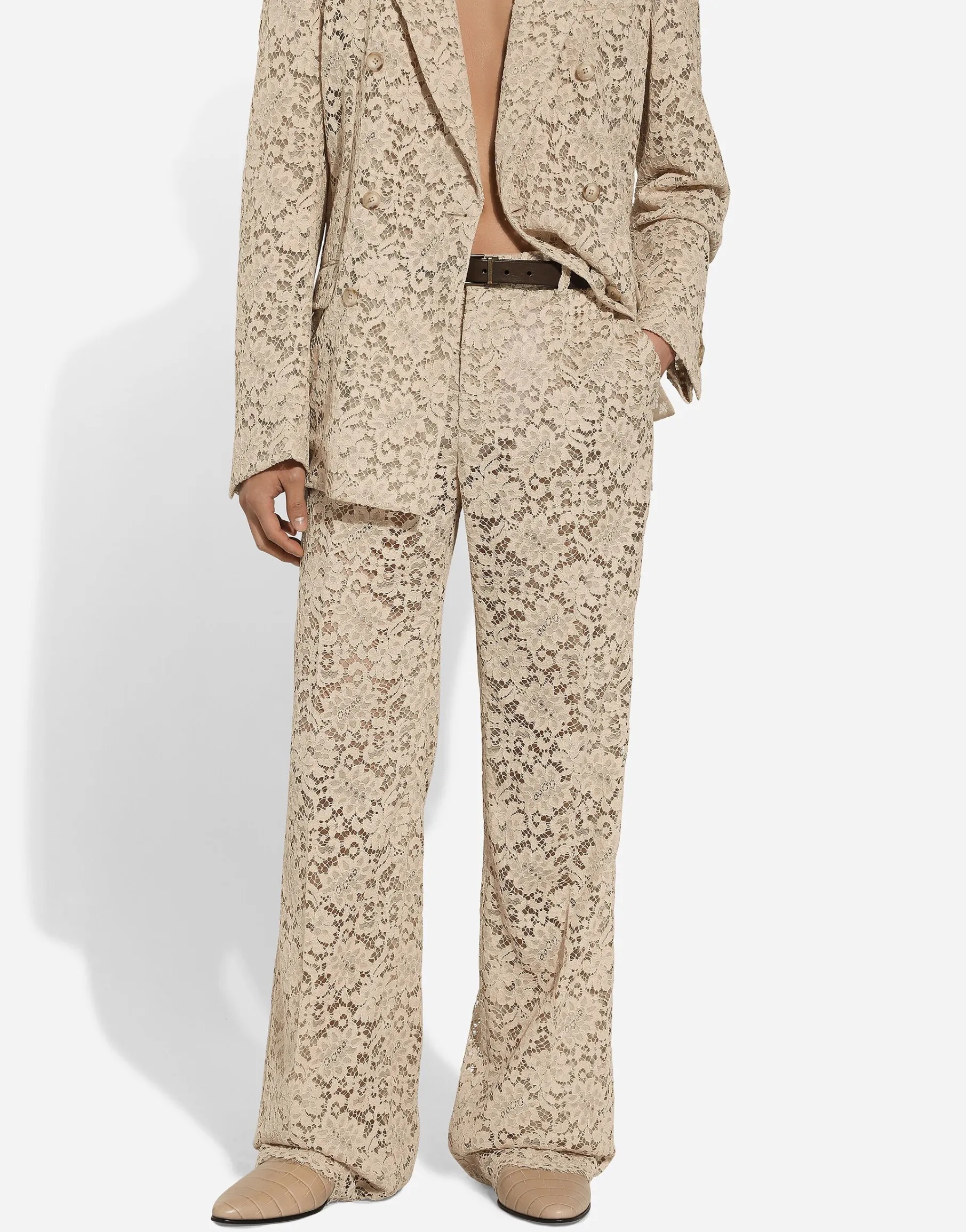 Cordonetto lace pants