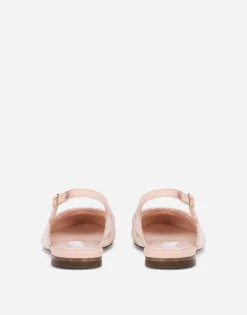 Cordonetto lace slingbacks with DG logo
