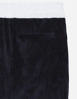Corduroy jogging pants with DG logo