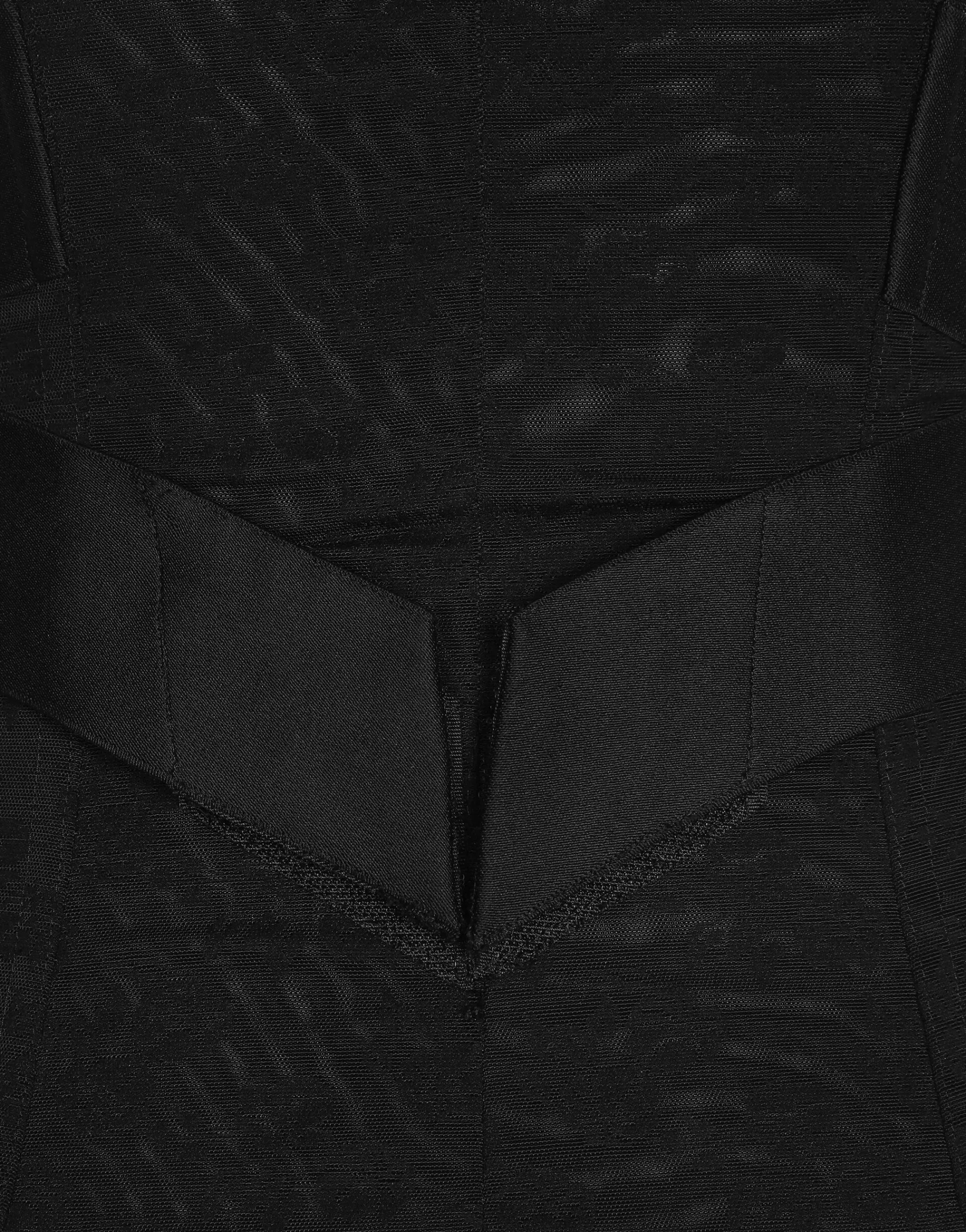 Corset-style belt with branded stretch crossover bands
