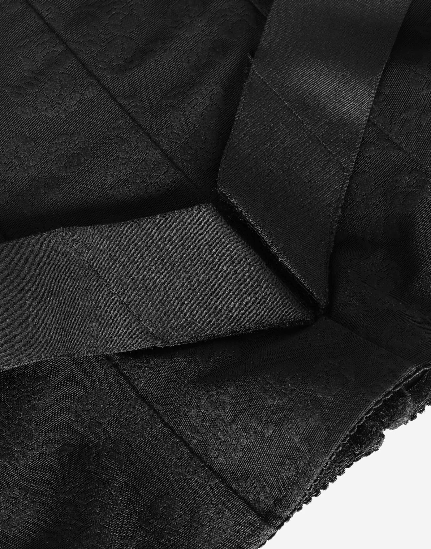 Corset-style belt with branded stretch crossover bands