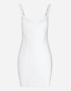 Corset-style slip dress