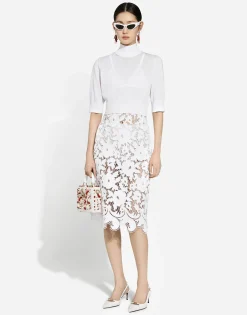 Cotton and silk cropped sweater