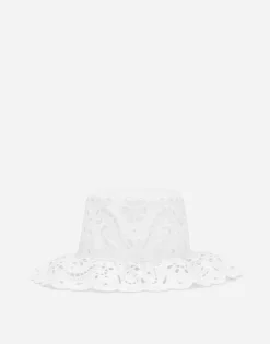 Cotton broderie anglaise hat
