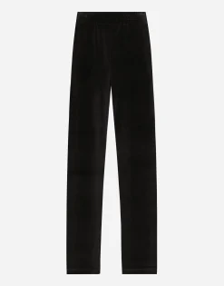 Cotton chenille jogging pants with DG logo