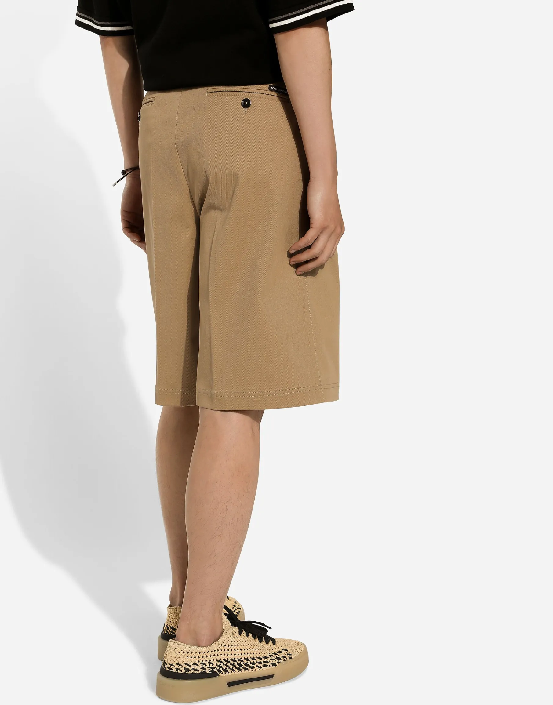 Cotton drill Bermuda shorts