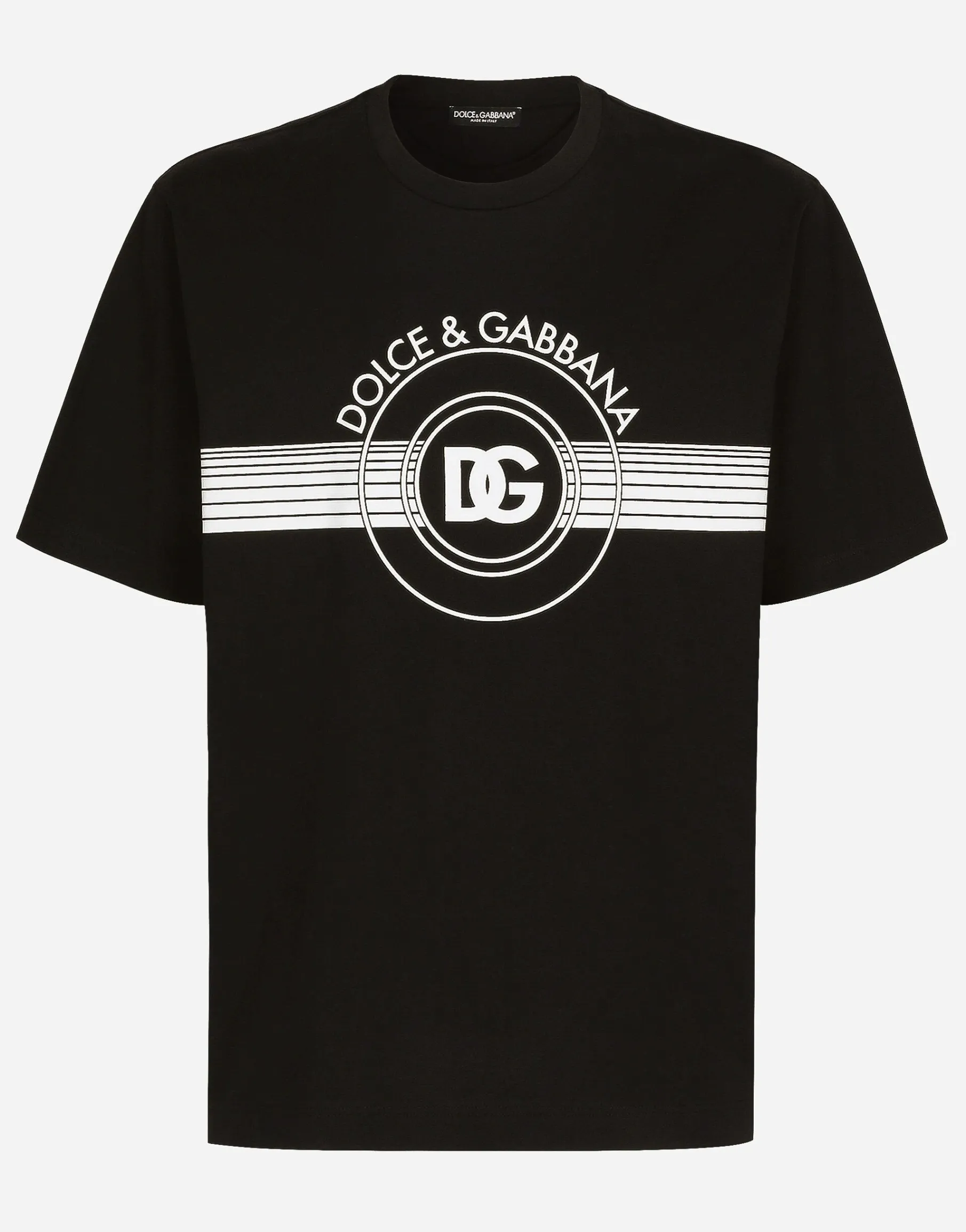 Cotton interlock T-shirt with DG logo print