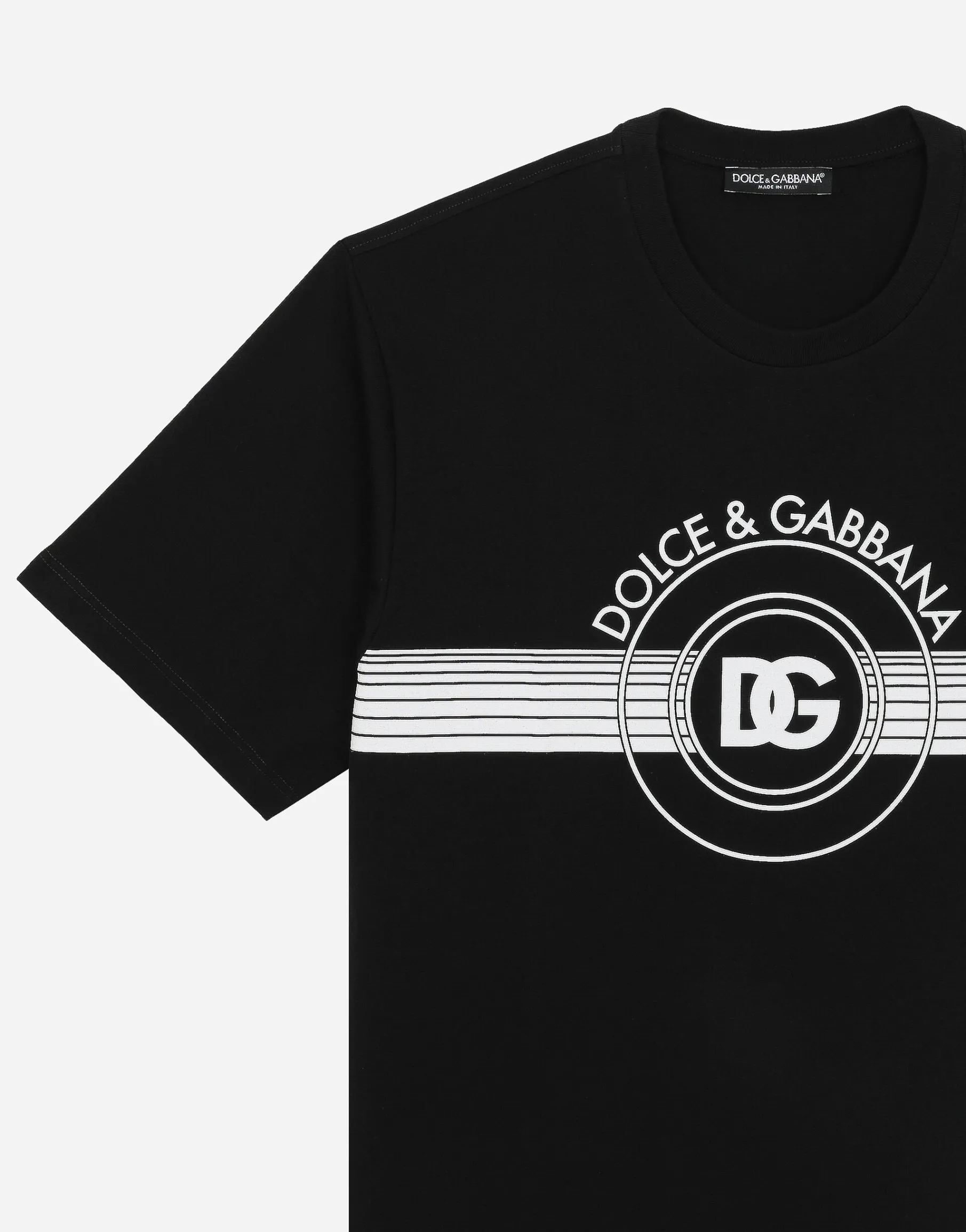 Cotton interlock T-shirt with DG logo print