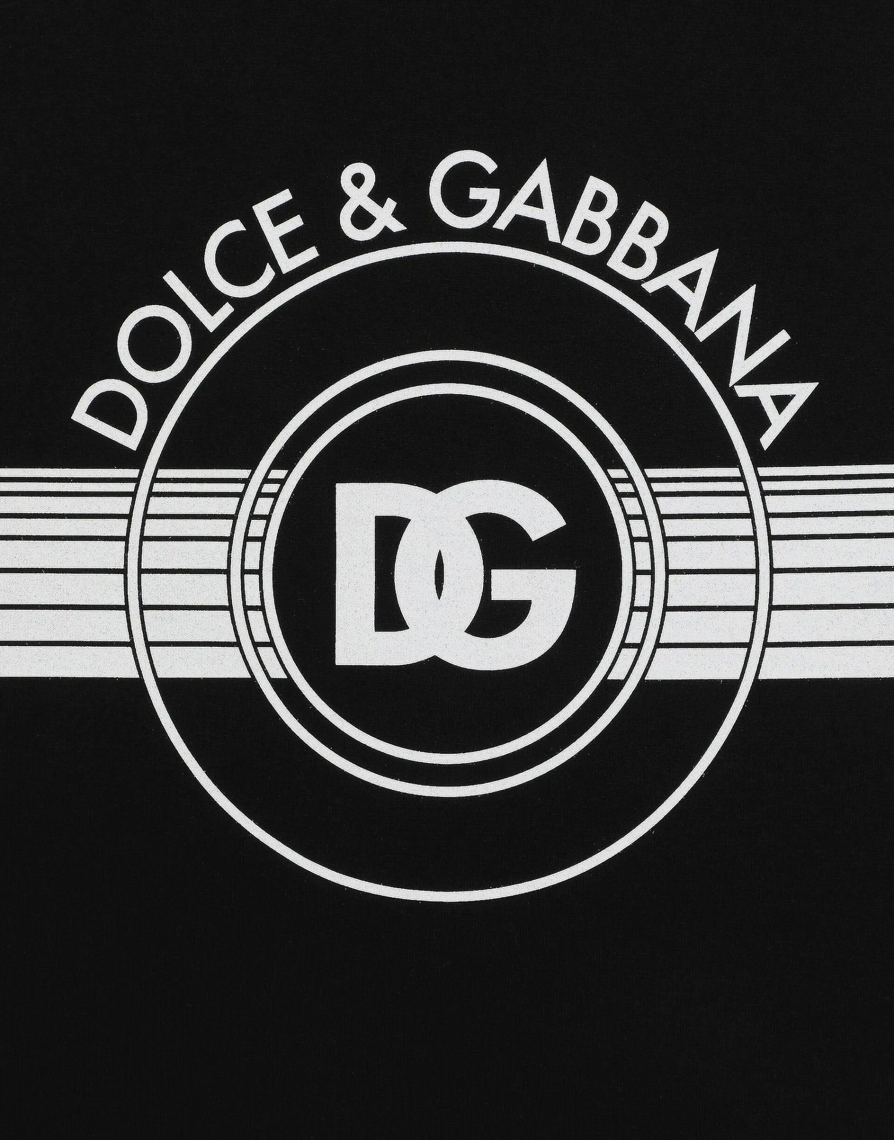 Cotton interlock T-shirt with DG logo print