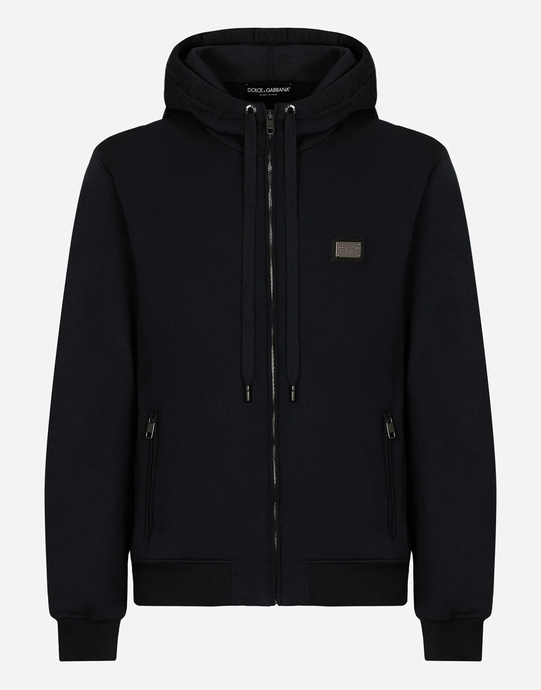Cotton jersey hoodie