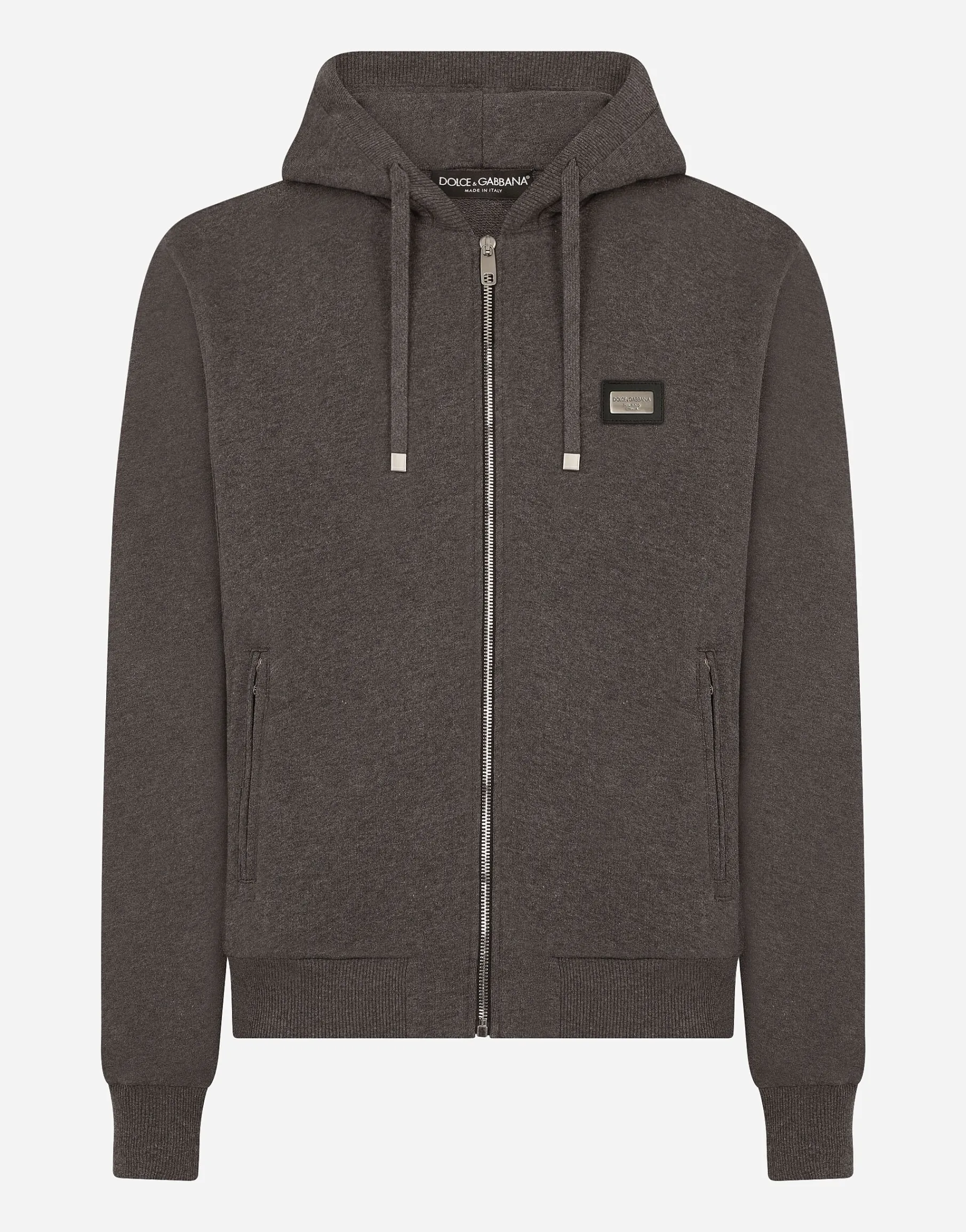 Cotton jersey hoodie
