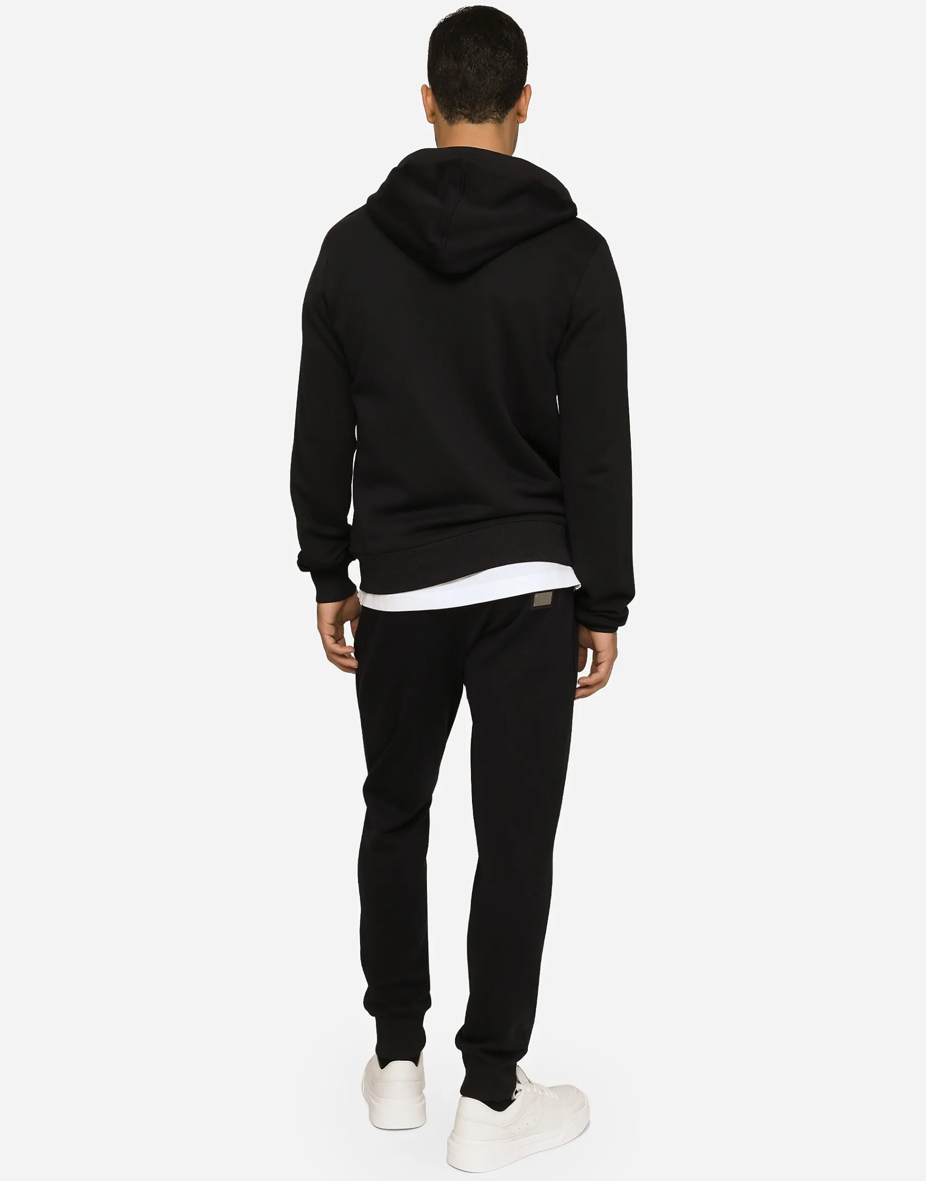 Cotton jersey hoodie