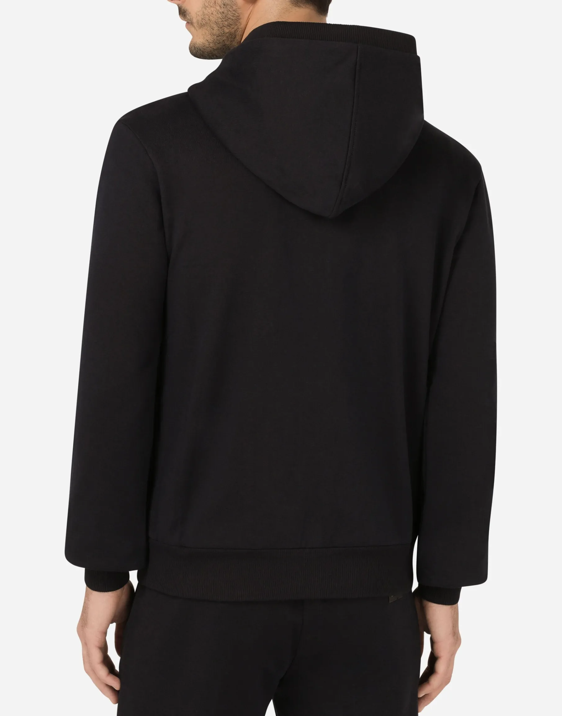 Cotton jersey hoodie