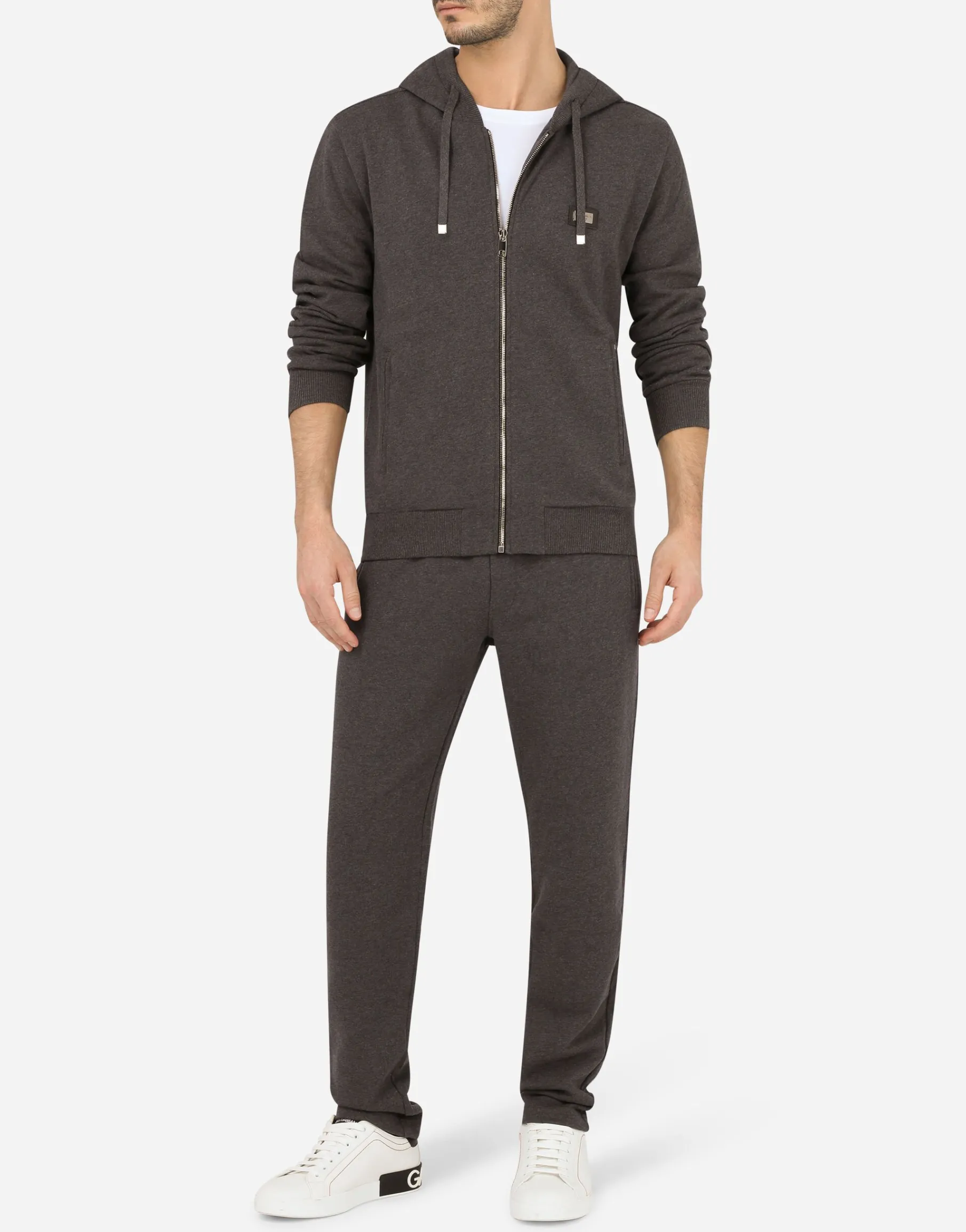 Cotton jersey hoodie