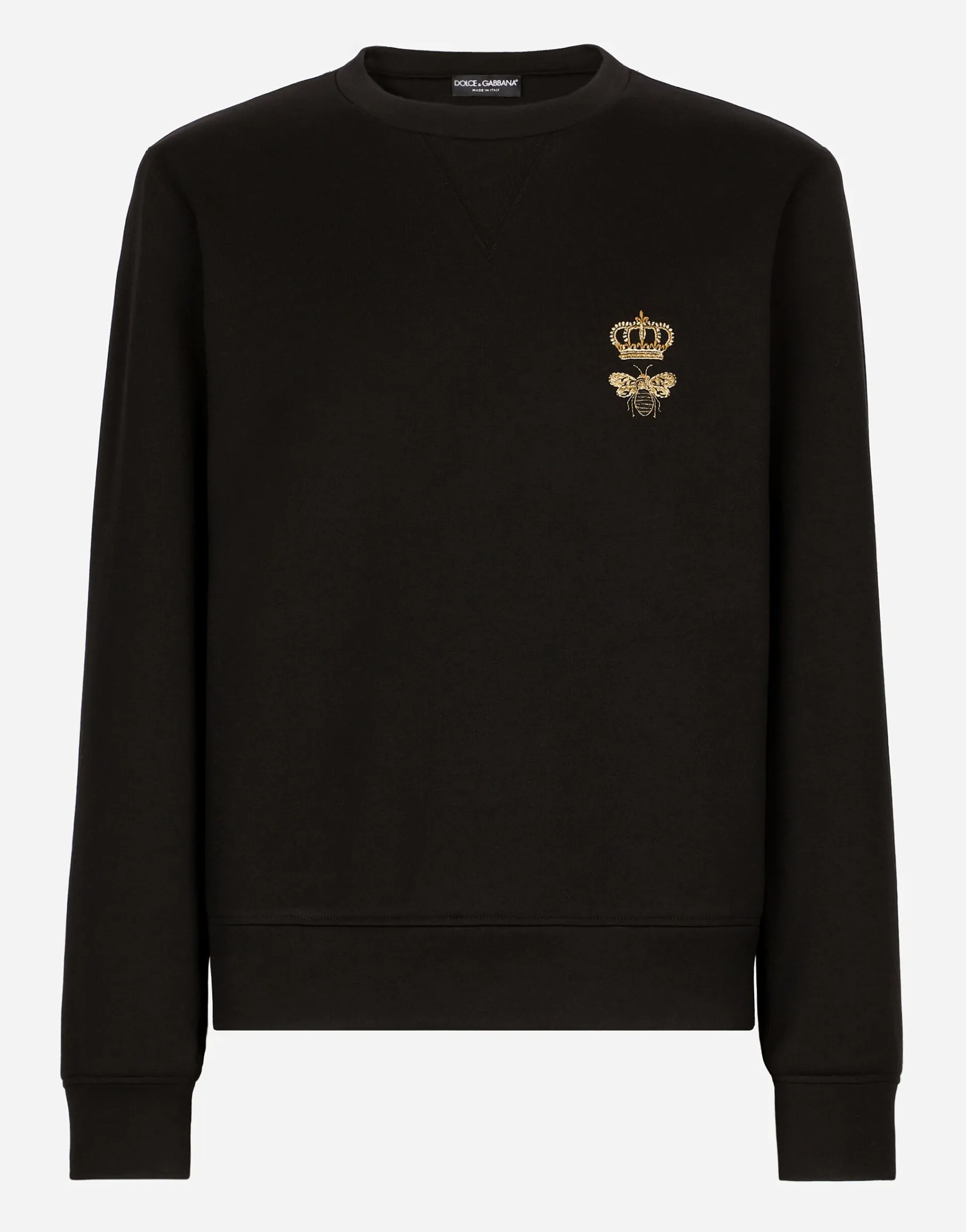 Cotton jersey sweatshirt with embroidery