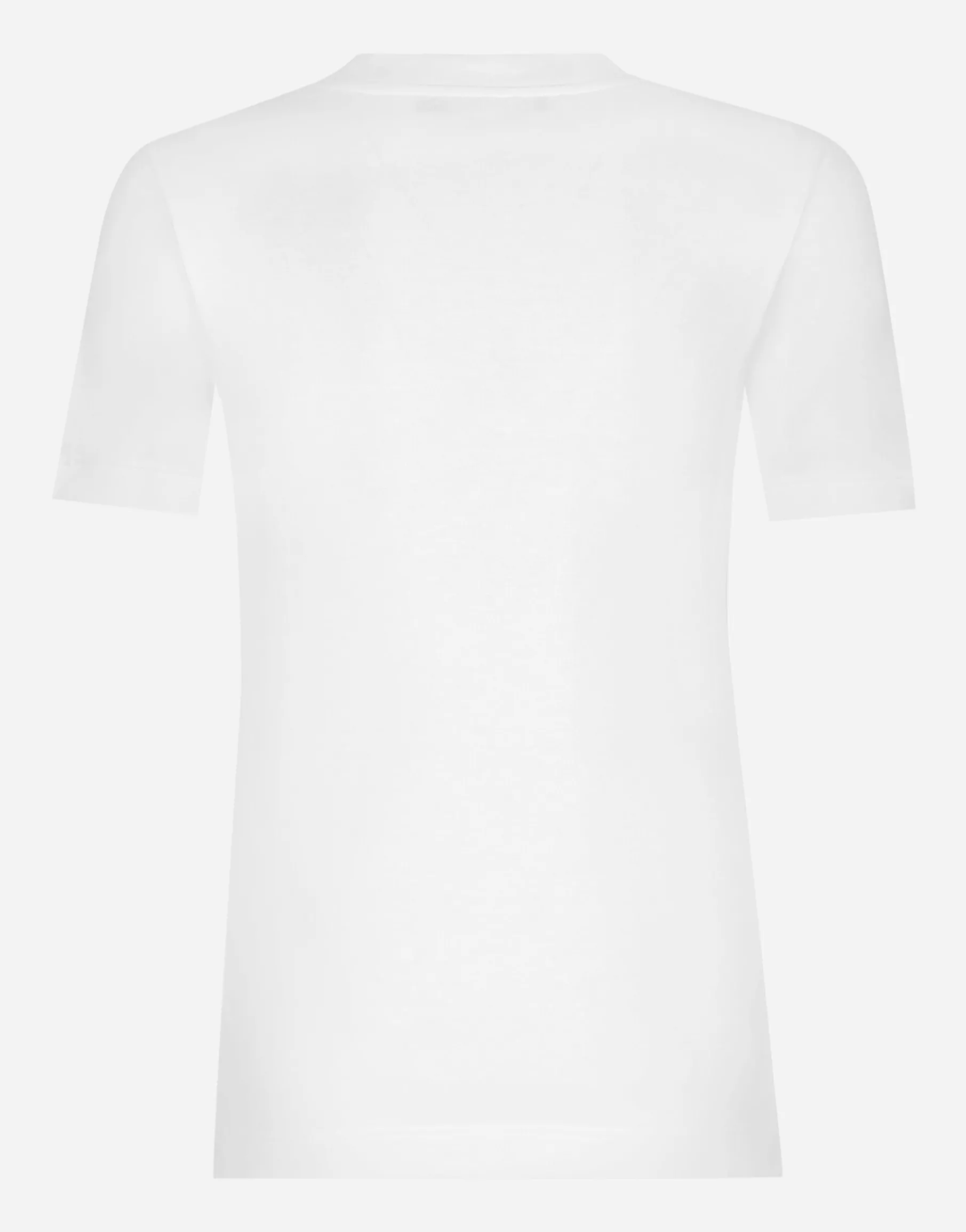 Cotton jersey T-shirt with majolica-print DG logo patch