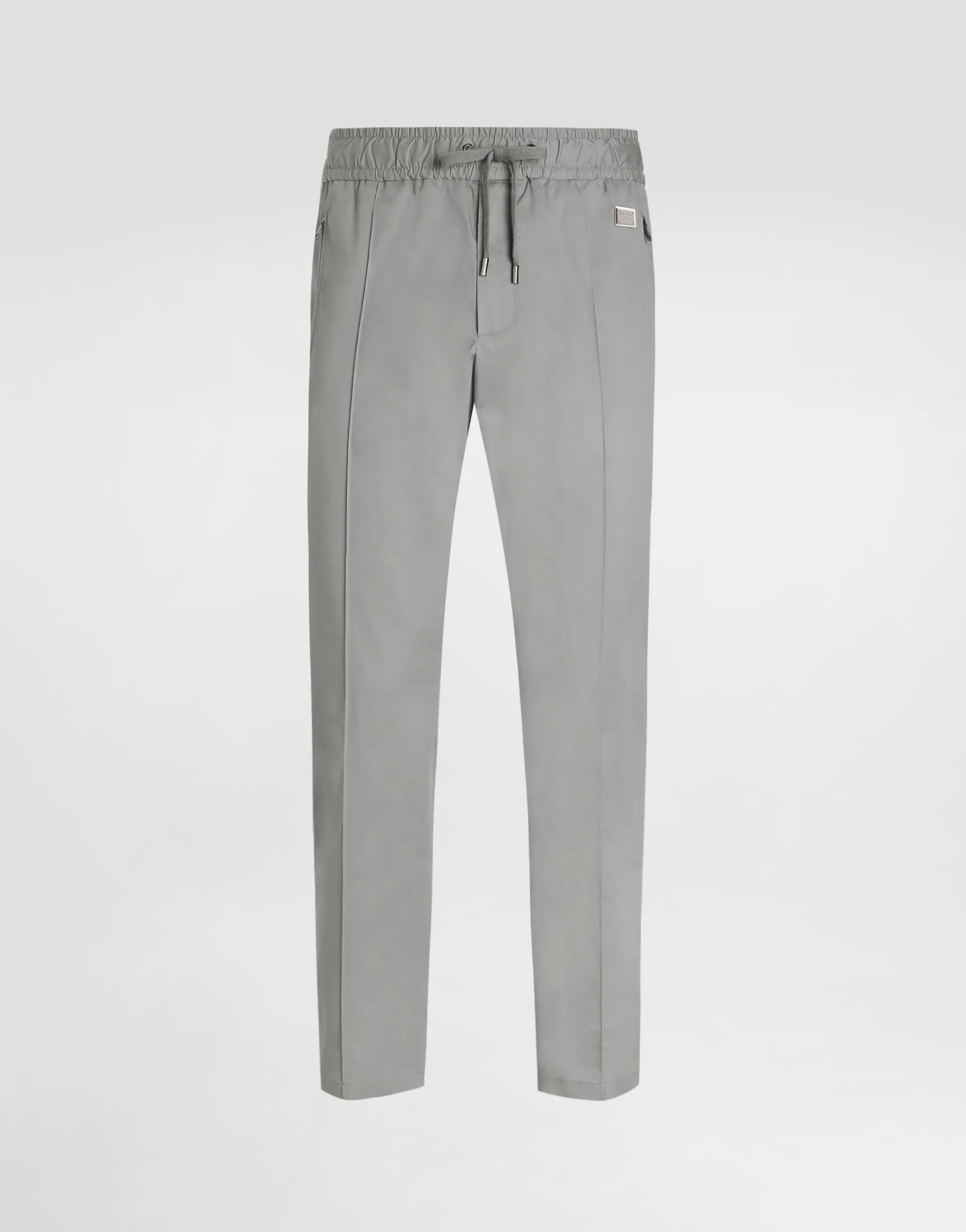 Cotton jogging pants with tag
