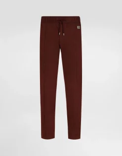 Cotton jogging pants with tag