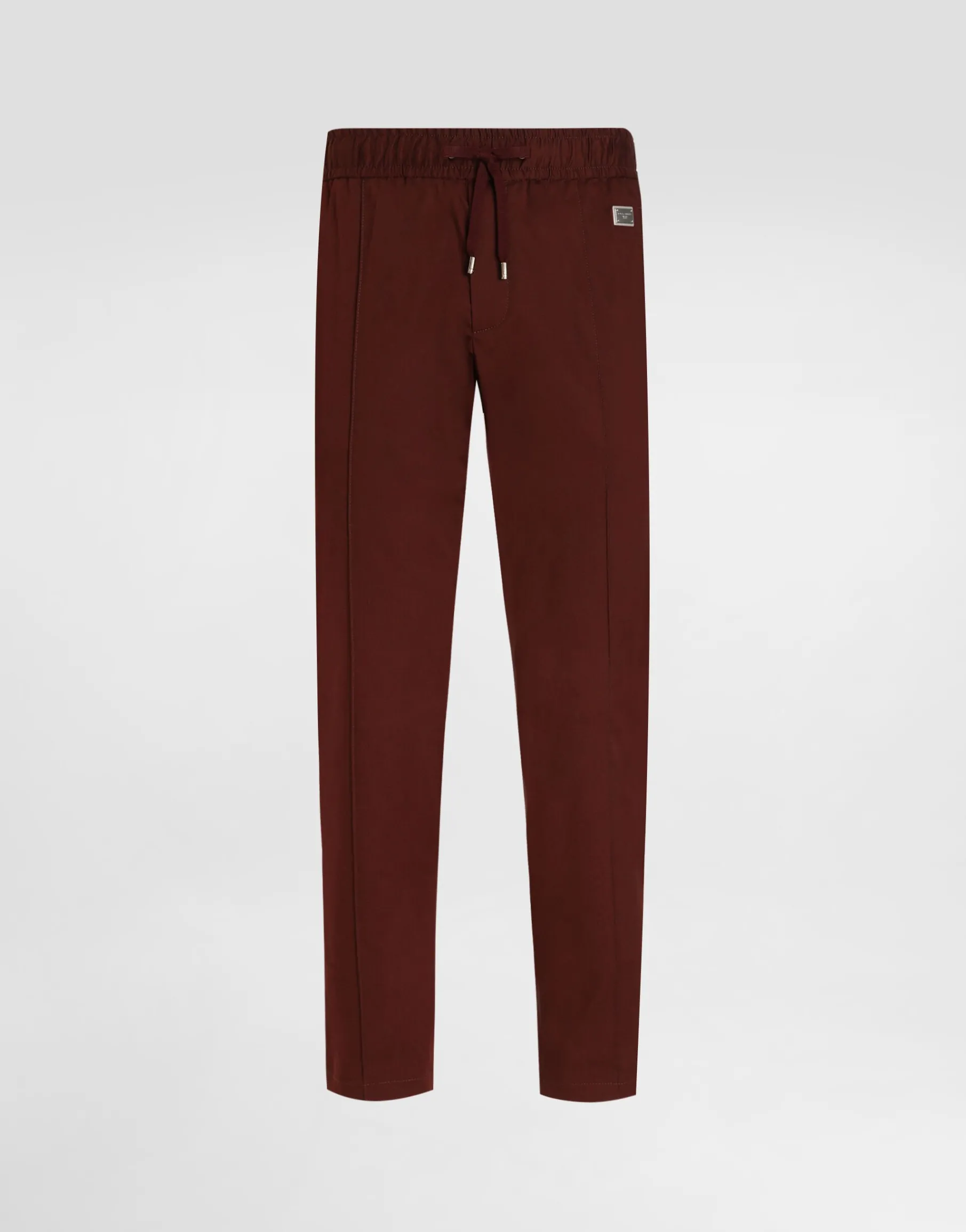 Cotton jogging pants with tag