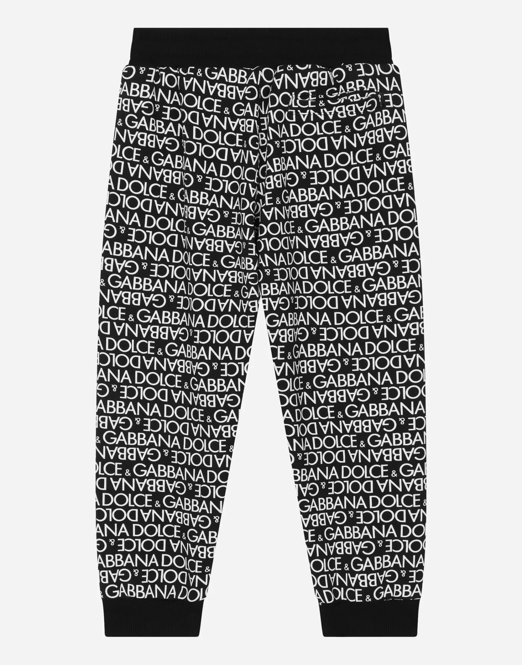 Cotton jogging pants with the all-over logo print