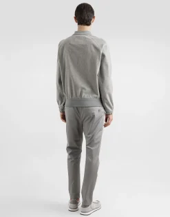 Cotton jogging pants with tag