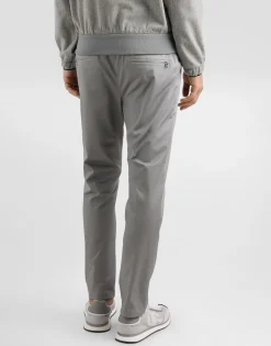 Cotton jogging pants with tag
