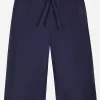 Cotton jogging shorts with logo tag