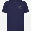 Cotton piqué polo-shirt with embroidery