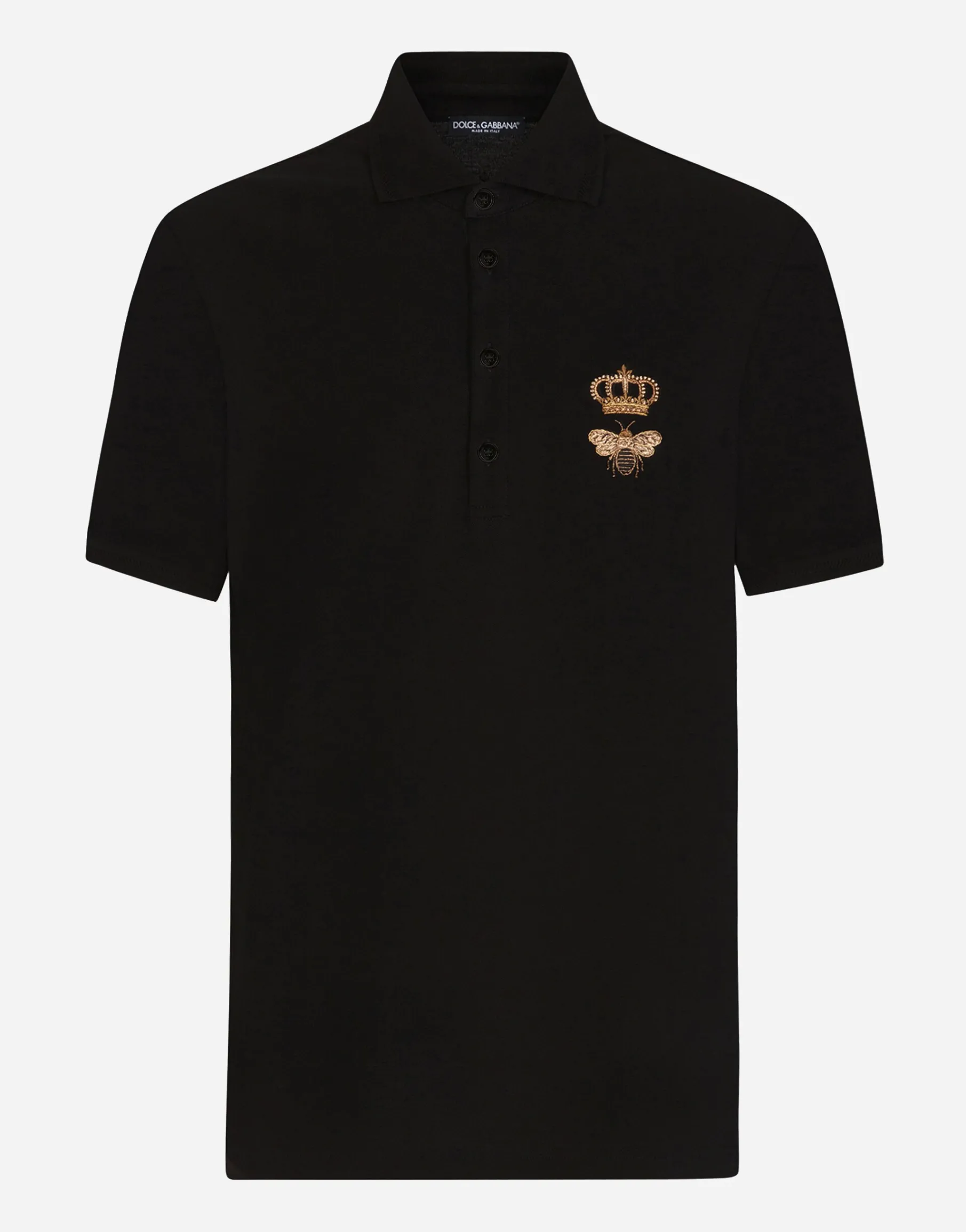 Cotton piqué polo-shirt with embroidery