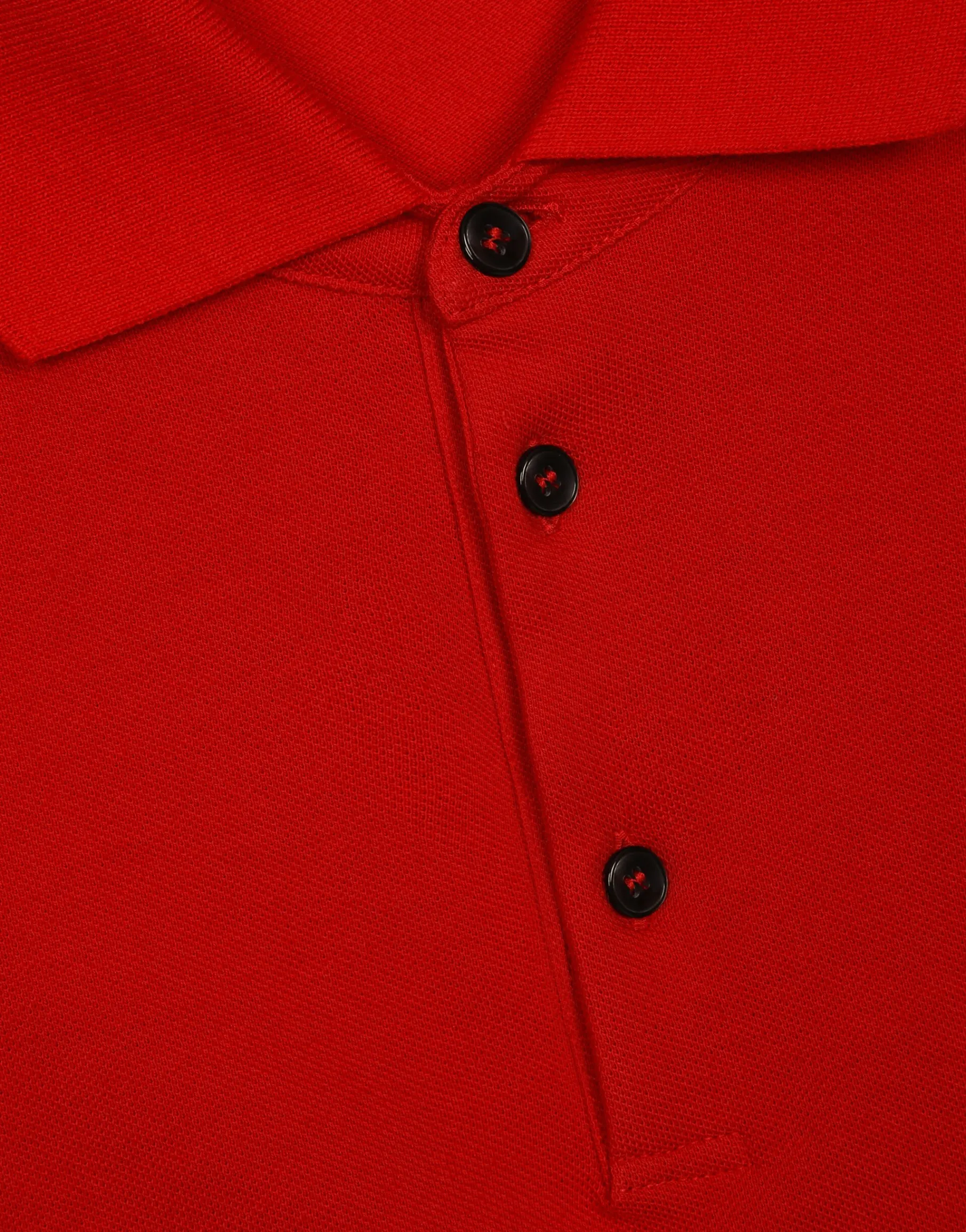 Cotton piqué polo-shirt with branded tag