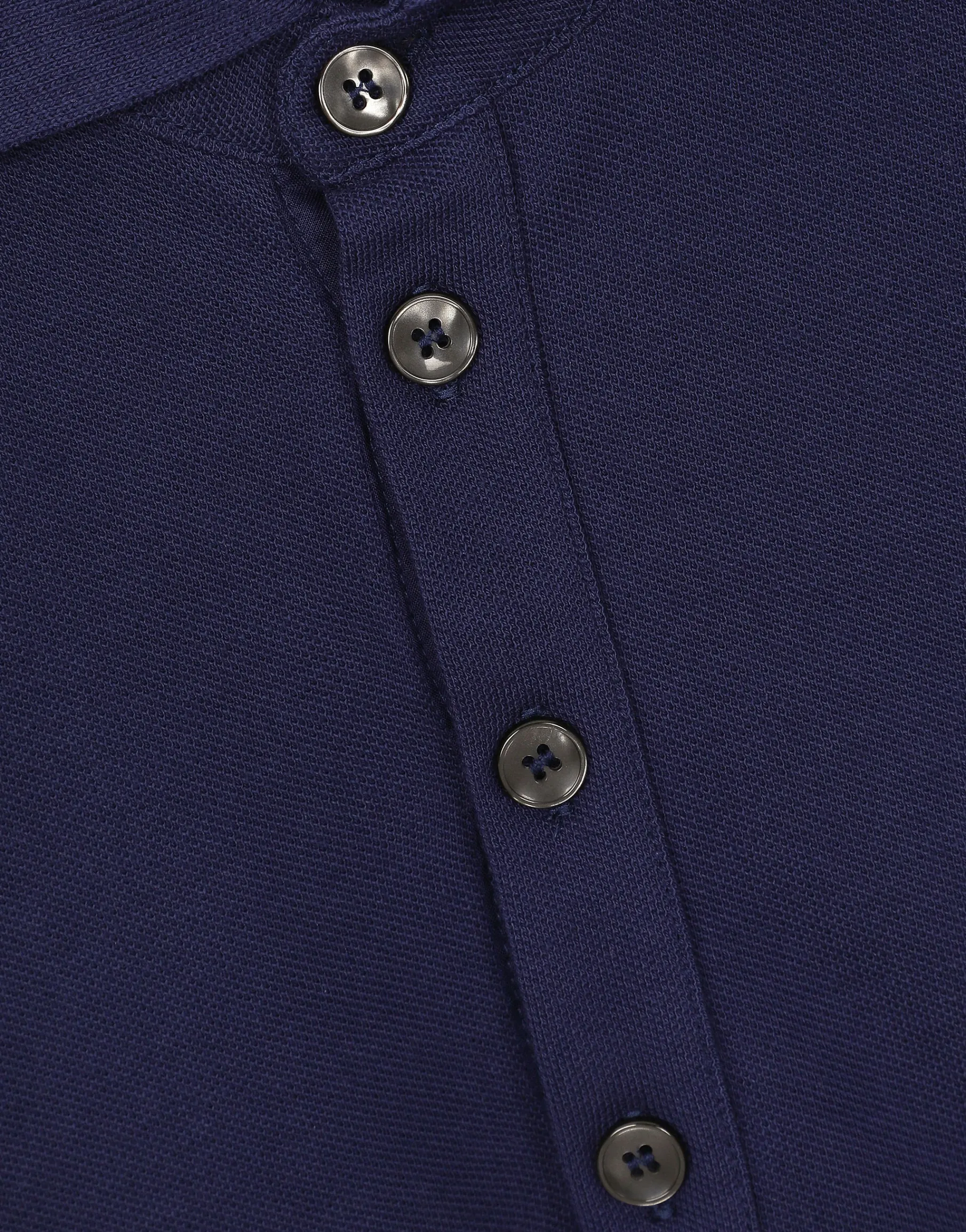 Cotton piqué polo-shirt with embroidery