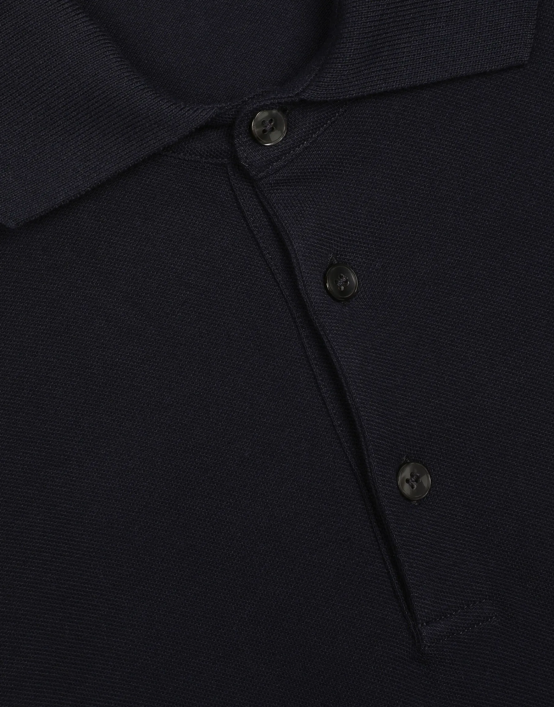 Cotton piqué polo-shirt with branded tag
