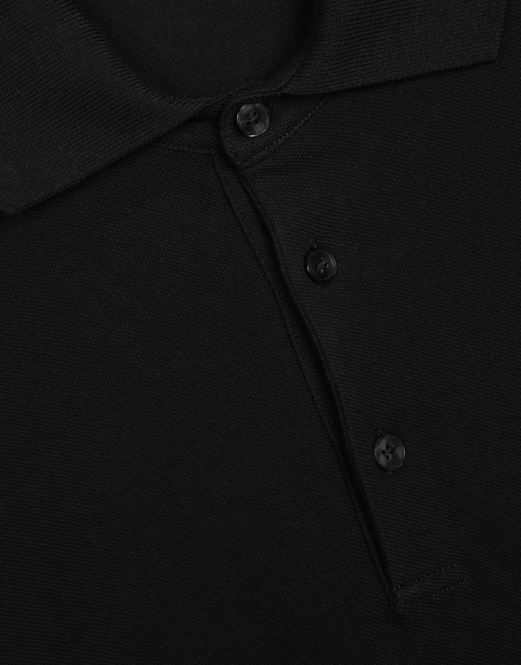 Cotton piqué polo-shirt with branded tag