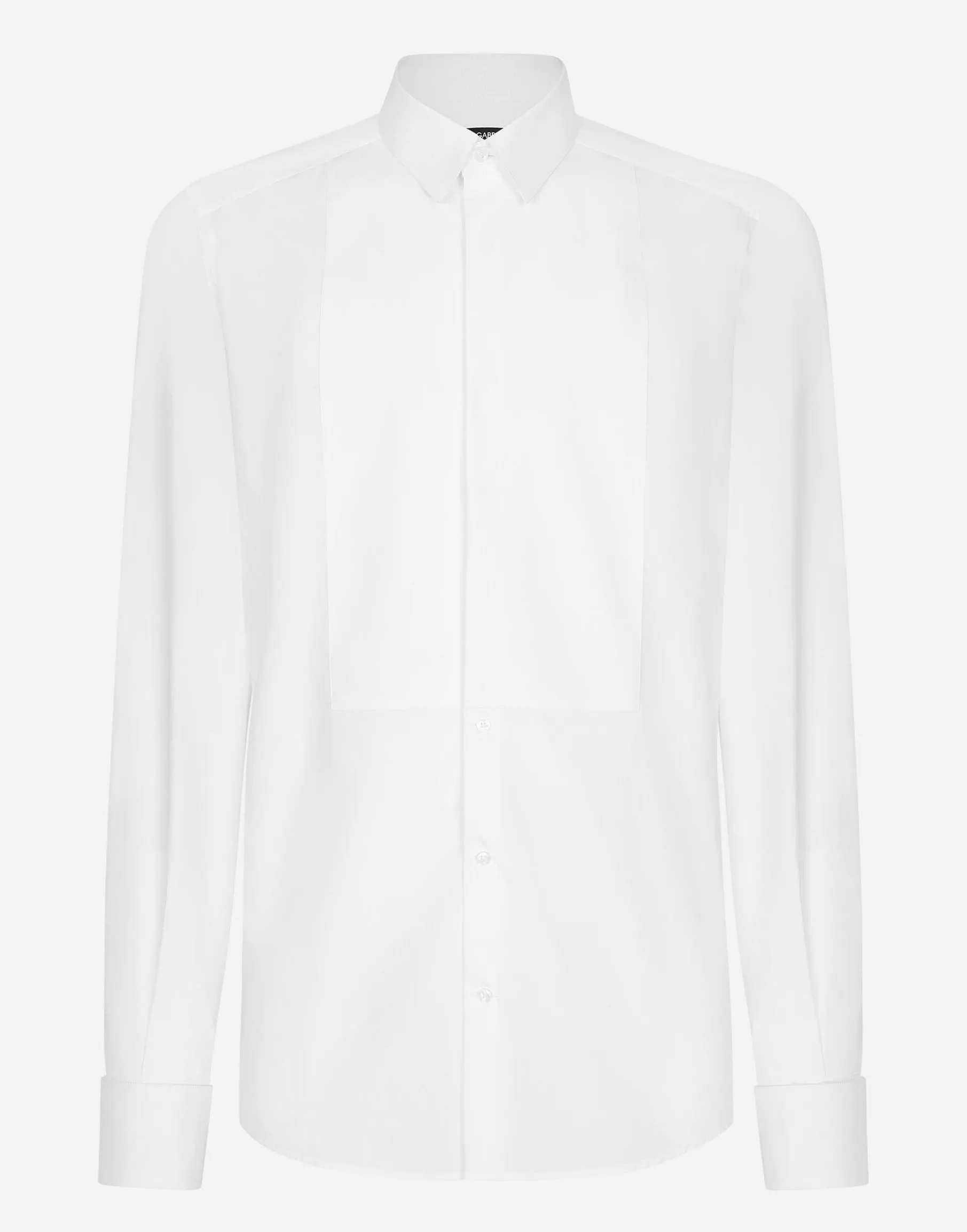 Cotton poplin Gold-fit tuxedo shirt