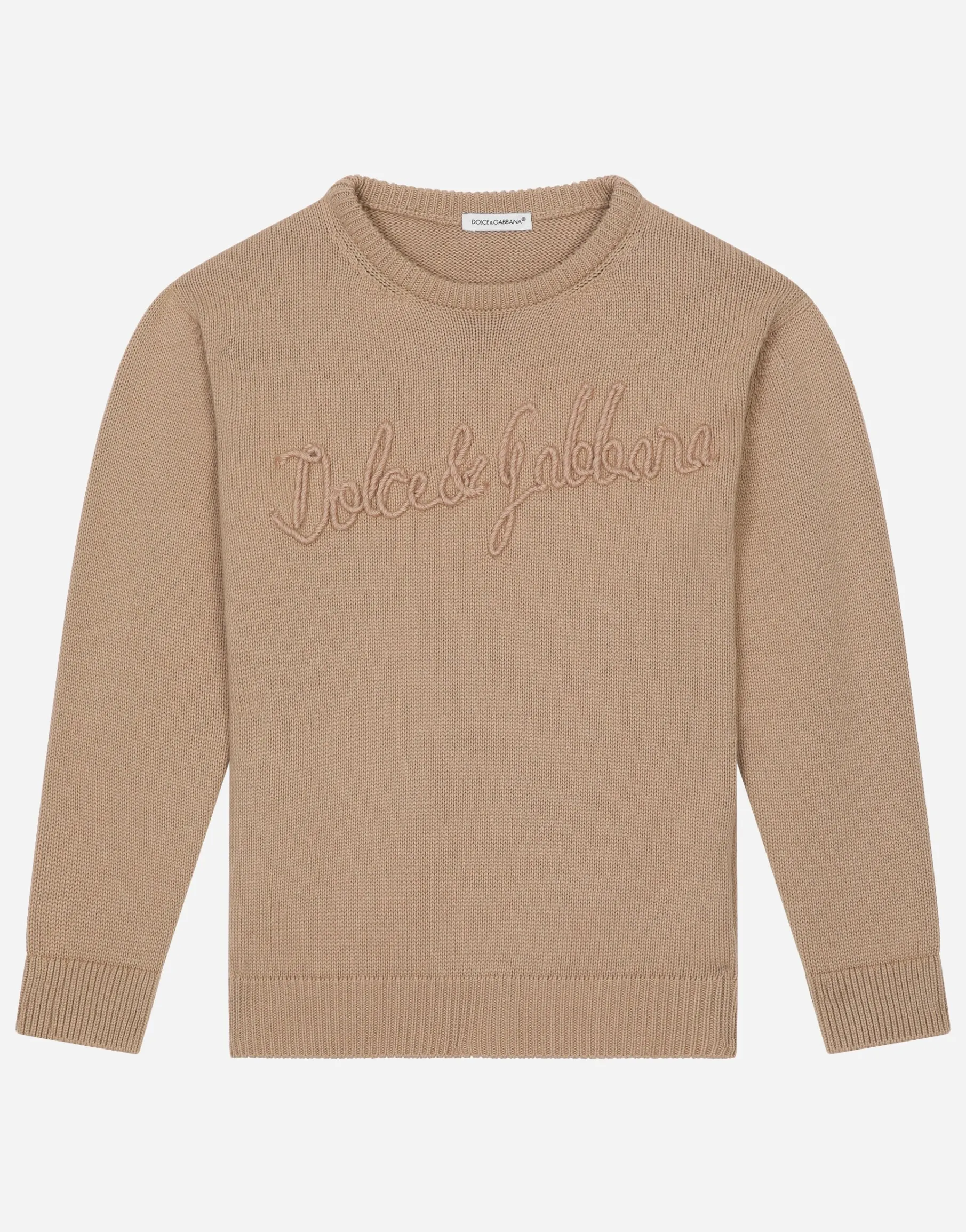 Cotton pullover with Dolce&Gabbana logo
