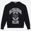 Cotton pullover with Dolce&Gabbana logo