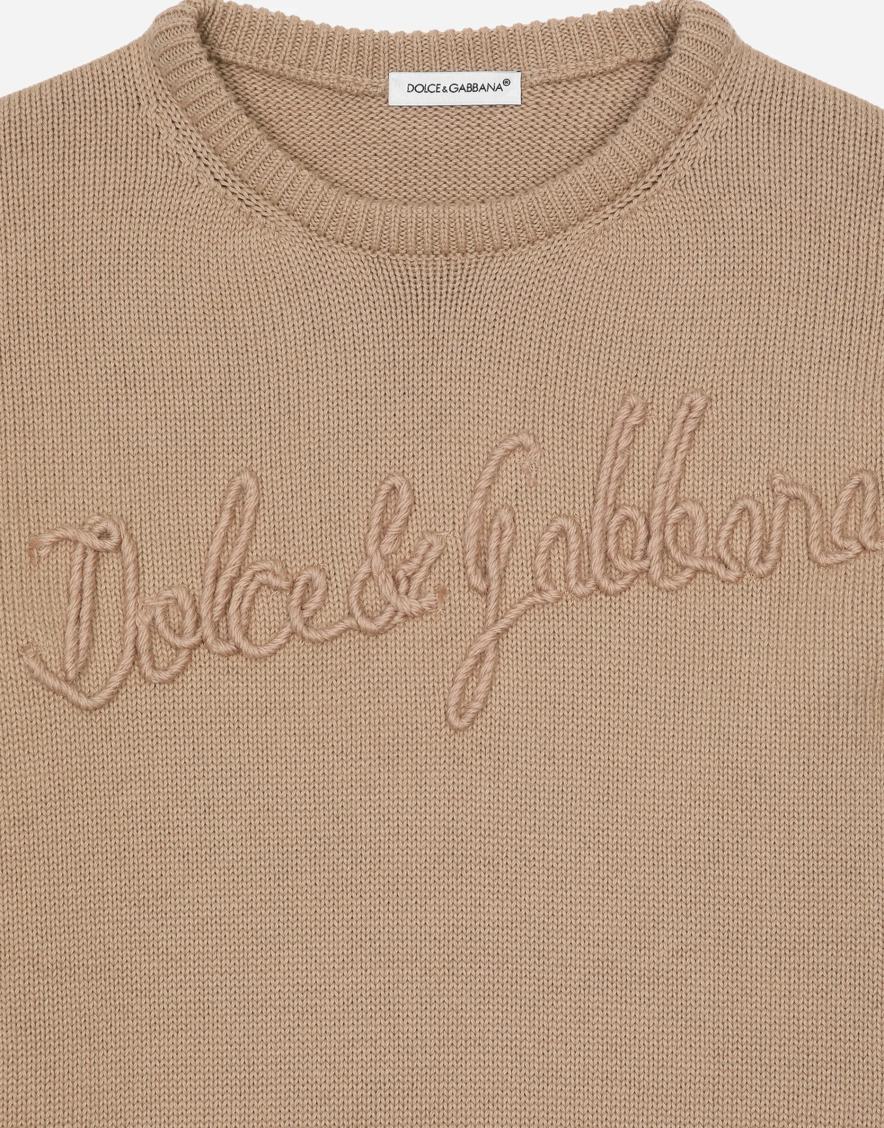 Cotton pullover with Dolce&Gabbana logo