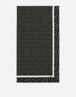 Cotton sarong with polka-dot print (110x190)
