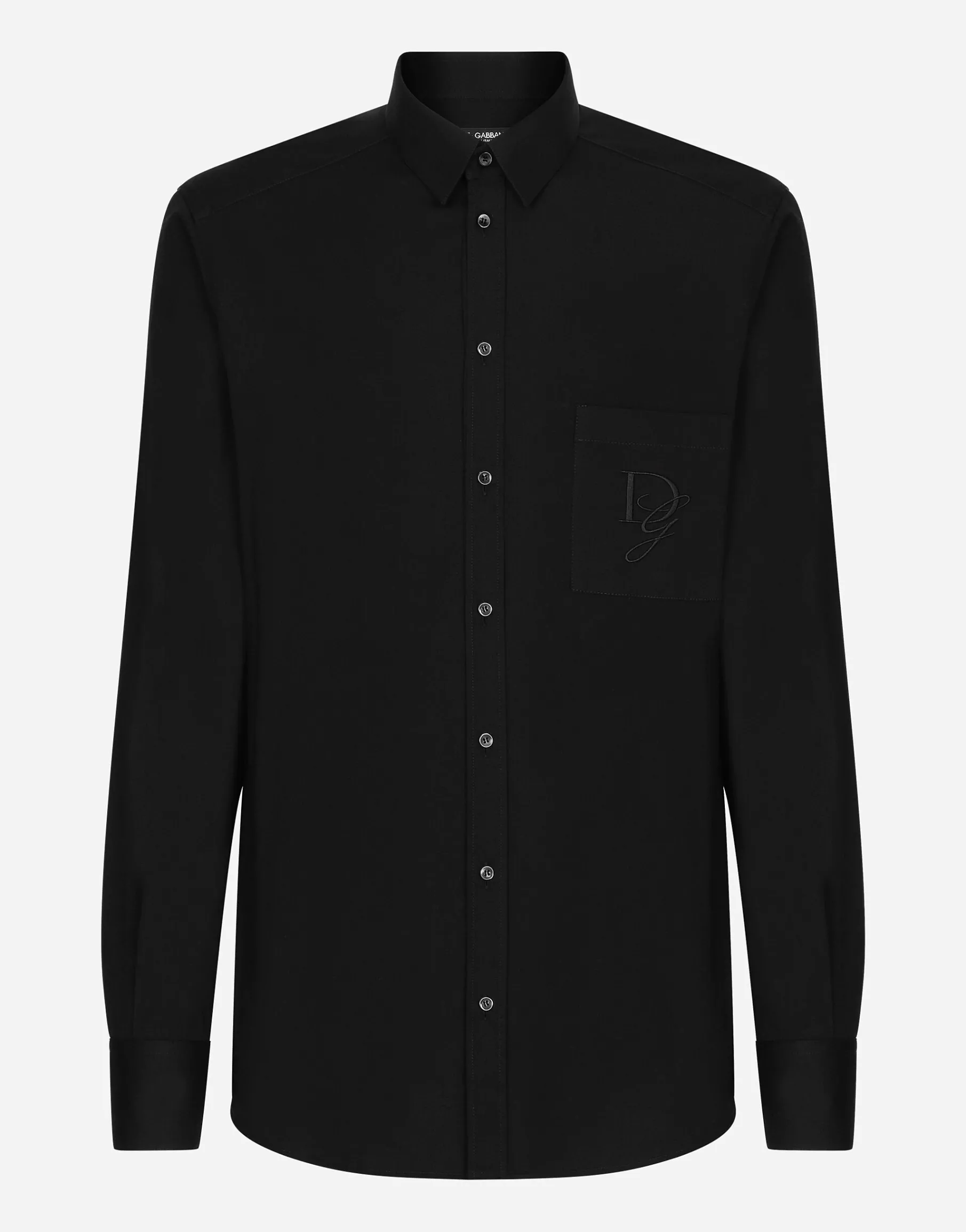 Cotton shirt with DG embroidery