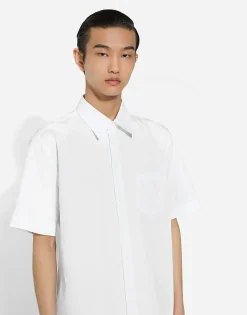 Cotton shirt with DG embroidery
