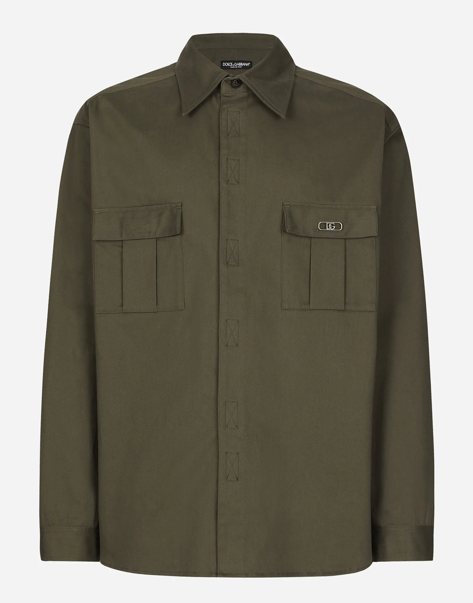 Cotton shirt with pockets