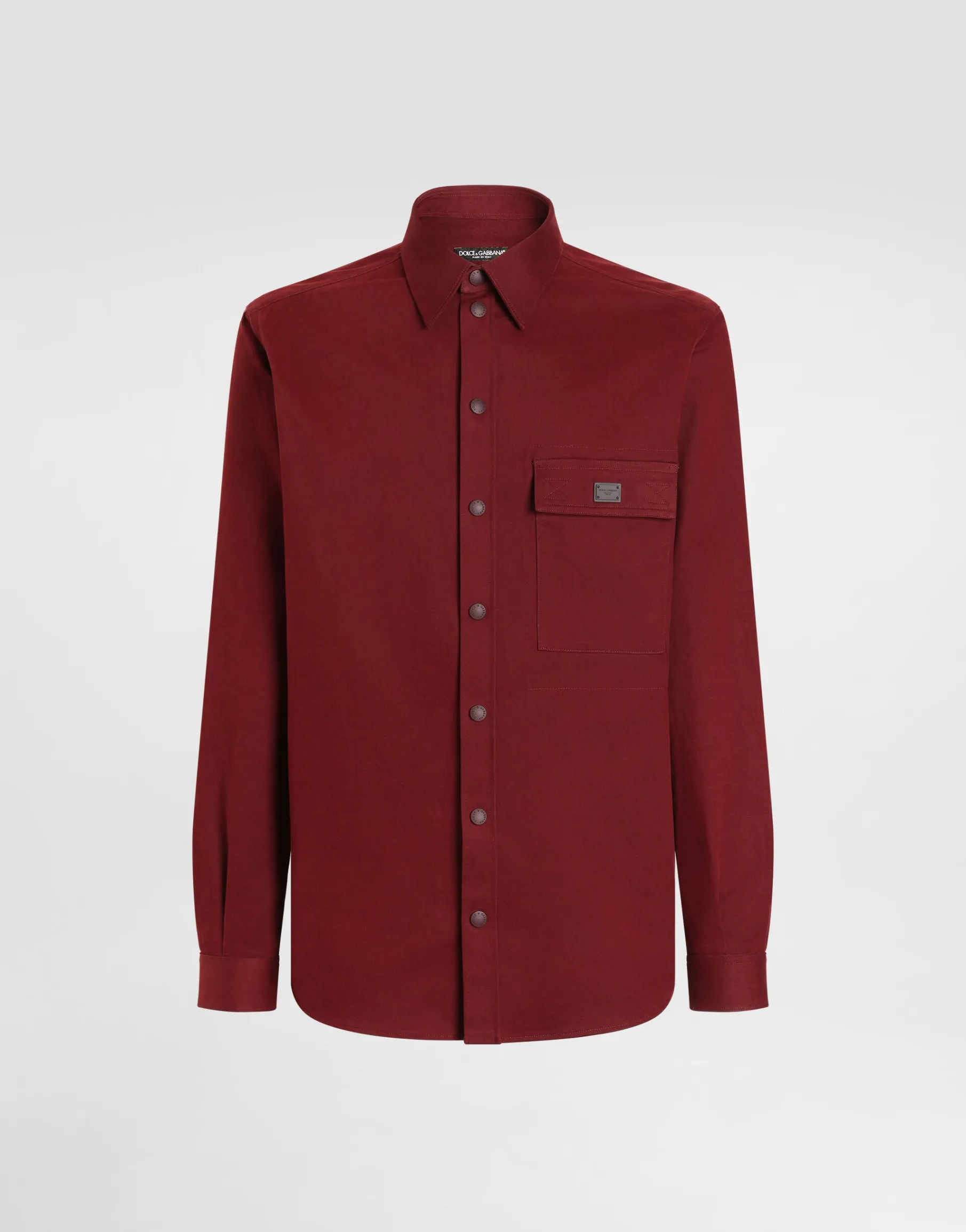 Cotton shirt with tag
