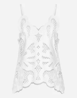 Cotton top with cut-out detailing