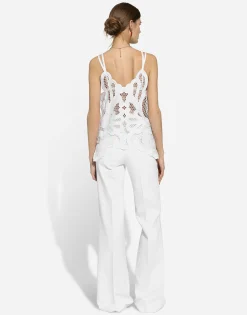 Cotton top with cut-out detailing